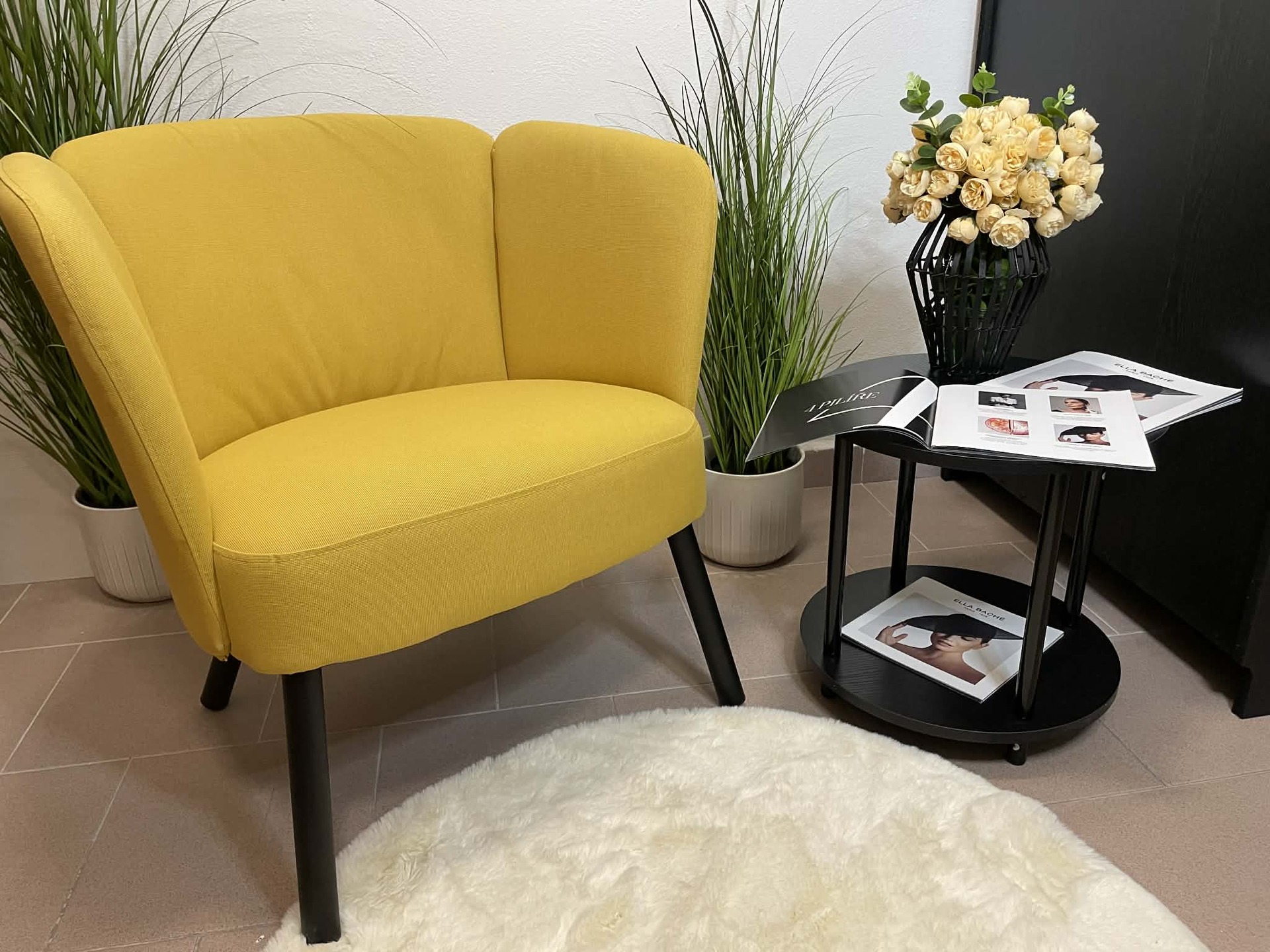 Waiting area with Ella Baché catalogues